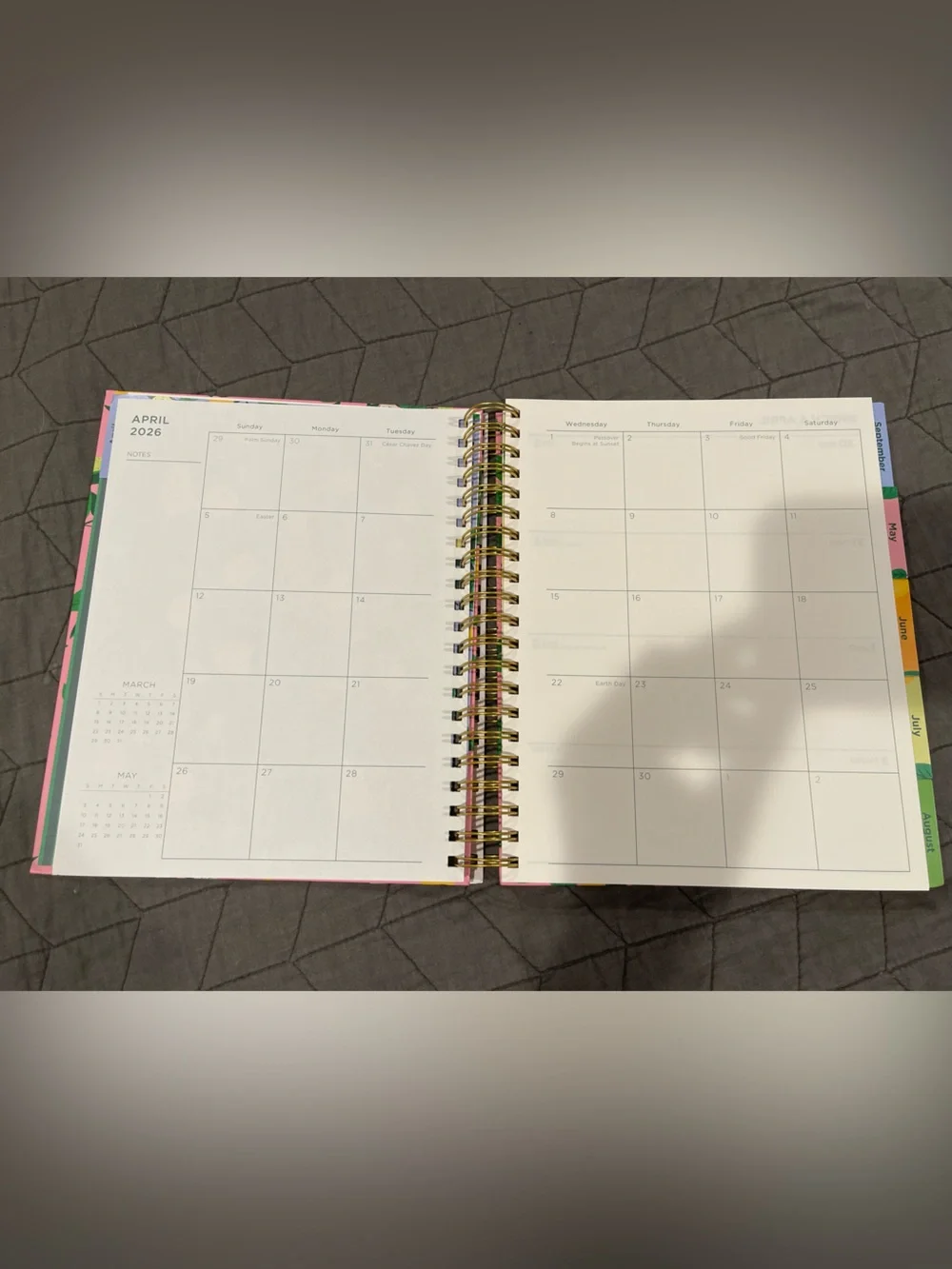 Pulsar 2026-2027 Weekly Planner Pink/Lemon Design New